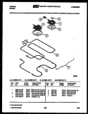 BROILER PARTS Diagram and Parts List for 31-2528-23-03  Tappan Range