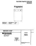 COVER Diagram and Parts List for FWS6973EW1  Frigidaire Washer