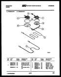BROILER PARTS Diagram and Parts List for REG36CAL5  Frigidaire Range