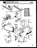 SYSTEM PARTS Diagram and Parts List for UFS157DN1W  Kelvinator Freezer