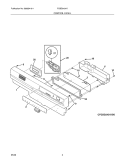 Part Location Diagram of 807327602 Frigidaire Dishwasher Membrane Switch