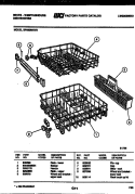 RACKS AND TRAYS Diagram and Parts List for SP560MXF2  Frigidaire Dishwasher