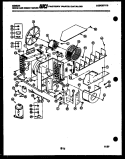 ELECTRICAL AND AIR HANDLING PARTS Diagram and Parts List for AK09B6ERBC  Gibson Air Conditioner