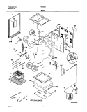 BODY Diagram and Parts List for FEF352AUA  Frigidaire Range