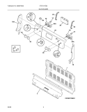 BACKGUARD Diagram and Parts List for CFEF317ES2  Frigidaire Range