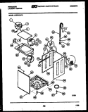 CABINET PARTS Diagram and Parts List for LCG751LW2  Frigidaire Washer Dryer Combo