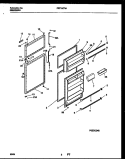 DOOR PARTS Diagram and Parts List for FRT15CRAZ0  Frigidaire Refrigerator