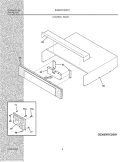 CONTROL PANEL Diagram and Parts List for E30EW7CDSS1  Electrolux Wall Oven