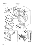CABINET Diagram and Parts List for FFU20IC8CW1  Frigidaire Freezer