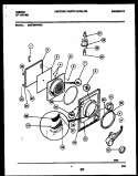 DOOR PARTS Diagram and Parts List for DE27S8WAGC  Gibson Dryer