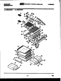 SHELVES AND SUPPORTS Diagram and Parts List for FPES18TEA0  Frigidaire Refrigerator