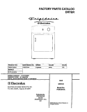 COVER Diagram and Parts List for FGR331KAS1  Frigidaire Dryer