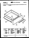 DRAWER PARTS Diagram and Parts List for R21CL5  Frigidaire Range