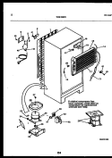 SYSTEM AND AUTOMATIC DEFROST PARTS Diagram and Parts List for THK190JN1W  Kelvinator Refrigerator