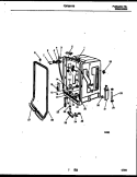 TUB AND FRAME PARTS Diagram and Parts List for FDR251RBR0  Frigidaire Dishwasher