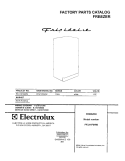 COVER Diagram and Parts List for FFU11F0HW4  Frigidaire Freezer