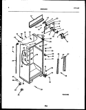 CABINET PARTS Diagram and Parts List for 95-2181-66-00  Tappan Refrigerator