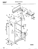 CABINET Diagram and Parts List for WRT21FGAD4  Frigidaire Refrigerator