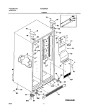 CABINET Diagram and Parts List for PLHS280ZAB3  Frigidaire Refrigerator