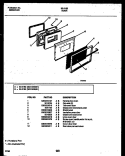 DOOR PARTS Diagram and Parts List for 30-3152-00-01  Tappan Range