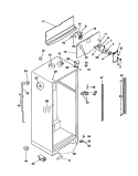 CABINET Diagram and Parts List for WRT18NRCD0  Frigidaire Refrigerator