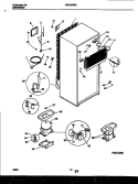 SYSTEM AND AUTOMATIC DEFROST PARTS Diagram and Parts List for FRT18PRAW0  Frigidaire Refrigerator