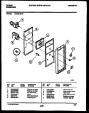 CONTROL PANEL Diagram and Parts List for 72-3662-23-01  Tappan Range