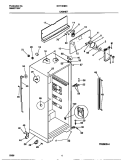 CABINET Diagram and Parts List for GRT16QNCD0  Gibson Refrigerator