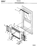 WINDOW MOUNTING Diagram and Parts List for WAS183S2A3  Frigidaire Air Conditioner