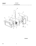 AIR HANDLING PARTS Diagram and Parts List for FAH106M2T1  Frigidaire Air Conditioner