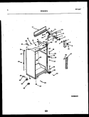CABINET PARTS Diagram and Parts List for FPES19TRW1  Frigidaire Refrigerator