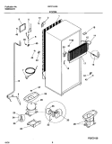 SYSTEM Diagram and Parts List for FRT21ILRGW4  Frigidaire Refrigerator