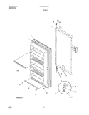 DOOR Diagram and Parts List for CFU09M2HW5  Uni Freezer