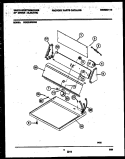 CONSOLE AND CONTROL PARTS Diagram and Parts List for WDE216RBD0  Frigidaire Dryer
