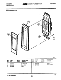 CONTROL PANEL Diagram and Parts List for 856-2288-10/01  Frigidaire Microwave