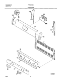 BACKGUARD Diagram and Parts List for FGF326ASC  Frigidaire Range