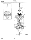 TRANSMISSION Diagram and Parts List for FWX223LBS6  Frigidaire Washer
