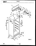 CABINET PARTS Diagram and Parts List for FRT13CRAD0  Frigidaire Refrigerator