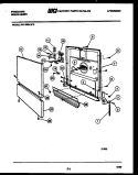 DOOR PARTS Diagram and Parts List for DW1050LW3  Frigidaire Dishwasher
