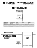 COVER Diagram and Parts List for FEF387CCSD  Frigidaire Range