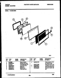 DOOR PARTS Diagram and Parts List for 31-2649-00-05  Tappan Range