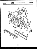 CONSOLE AND CONTROL PARTS Diagram and Parts List for DEIDH1  Frigidaire Dryer