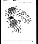 SHELVES AND SUPPORTS Diagram and Parts List for GTL175WV1  Uni Refrigerator