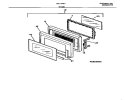 DOOR Diagram and Parts List for TMT104E1W0  Tappan Microwave