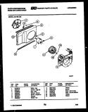 AIR HANDLING PARTS Diagram and Parts List for AL119L1A3  Frigidaire Air Conditioner