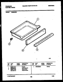 DRAWER PARTS Diagram and Parts List for RG32BNW2  Frigidaire Range