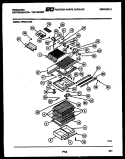 SHELVES AND SUPPORTS Diagram and Parts List for FPS21TLH2  Frigidaire Refrigerator