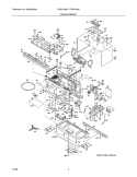OVEN/CABINET Diagram and Parts List for FGMV185KWA  Frigidaire Microwave