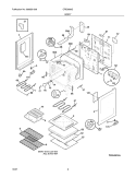 BODY Diagram and Parts List for CRE3880GBBB  Crosley Range