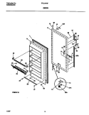 DOOR Diagram and Parts List for FFU14F9FW0  Frigidaire Freezer